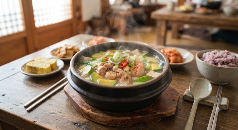 애호박 명란젓국, 톡톡 터지는 명란두부찌개 만드는 법