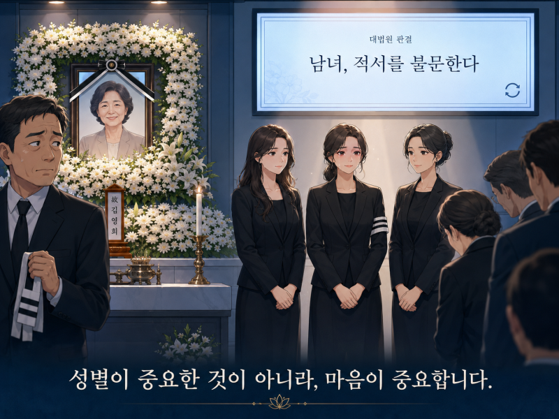 딸만 셋인데 상주는 '삼촌'?: 고아성이 던진 질문, 대법원은 이미 답을 내놨습니다