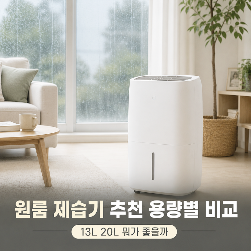 원룸 제습기 추천 용량별 비교, 13L 20L 뭐가 좋을까?