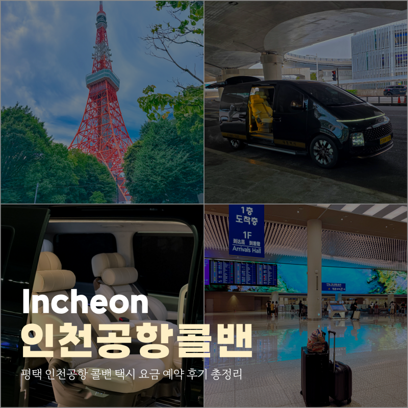 평택 인천공항 콜밴 택시 요금 예약 후기