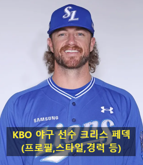 KBO 야구 선수 크리스 페덱(프로필,스타일,경력 등)