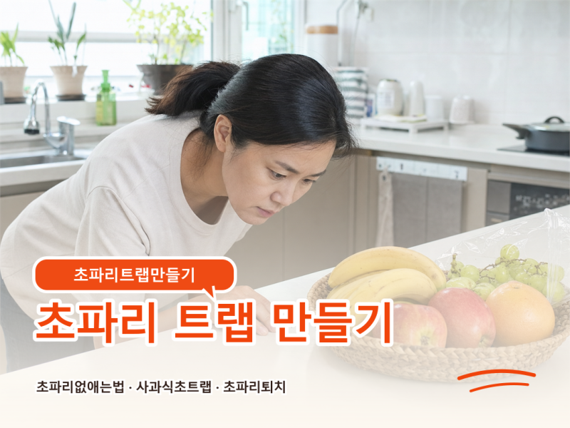 초파리 트랩 만들기, 사과식초와 주방세제로 간단하게 잡는 법