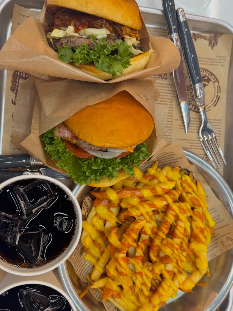 동탄 수제버거 맛집 | 텍사스랜치 동탄역점 폴드포크버거 솔직후기