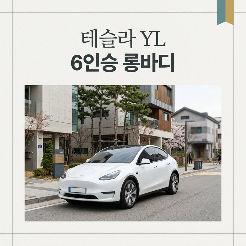 테슬라 YL 6인승 롱바디 가격 및 실구매가 옵션 완벽 정리