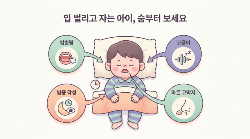 입 벌리고 자는 아이, 그냥 두면 안 되는 4가지 이유