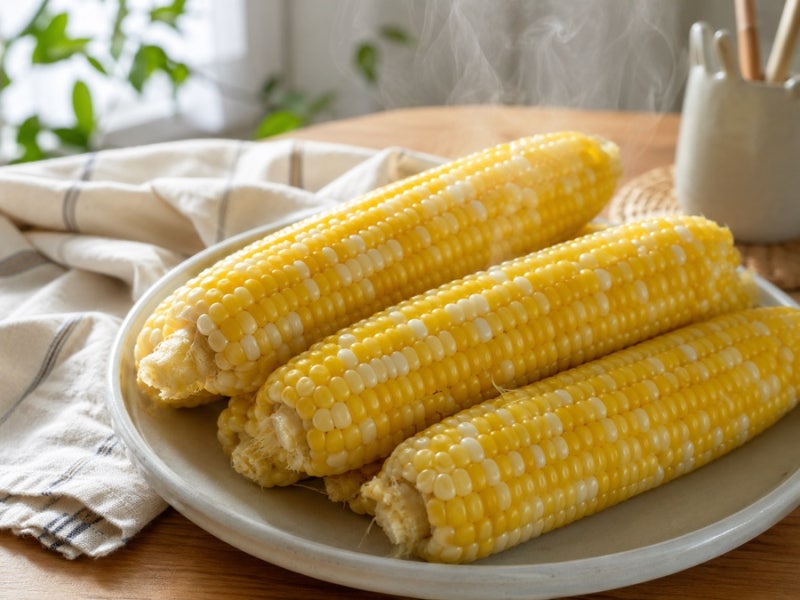 뉴슈가 없이 찰옥수수 삶는법, 쫀득하고 맛있게 삶는 시간