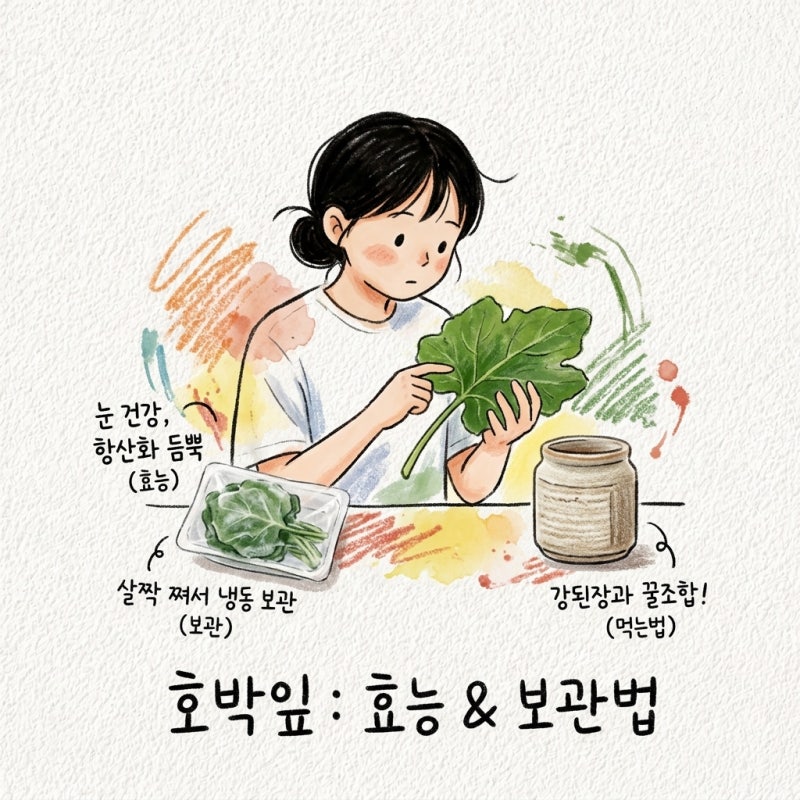 호박잎 먹는법 보관방법 냉동 부작용 효능
