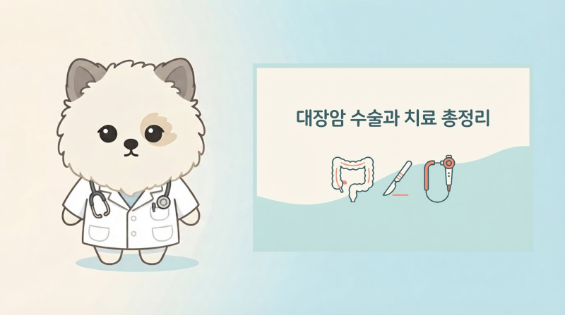 대장암 수술과 치료 총정리, 내시경 절제부터 대장 절제·직장암 항문보존·항암까지 (3편)