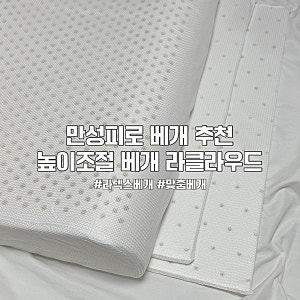 라클라우드 만성피로 높이조절 커스텀 라텍스 맞춤 베개 추천