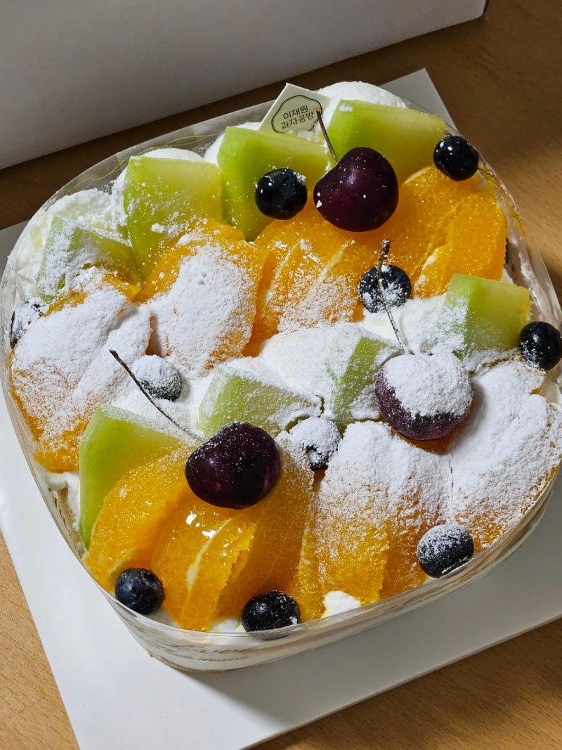 경주 케이크 맛집 이재원과자공방 동물성 생크림 제철과일케이크 후기