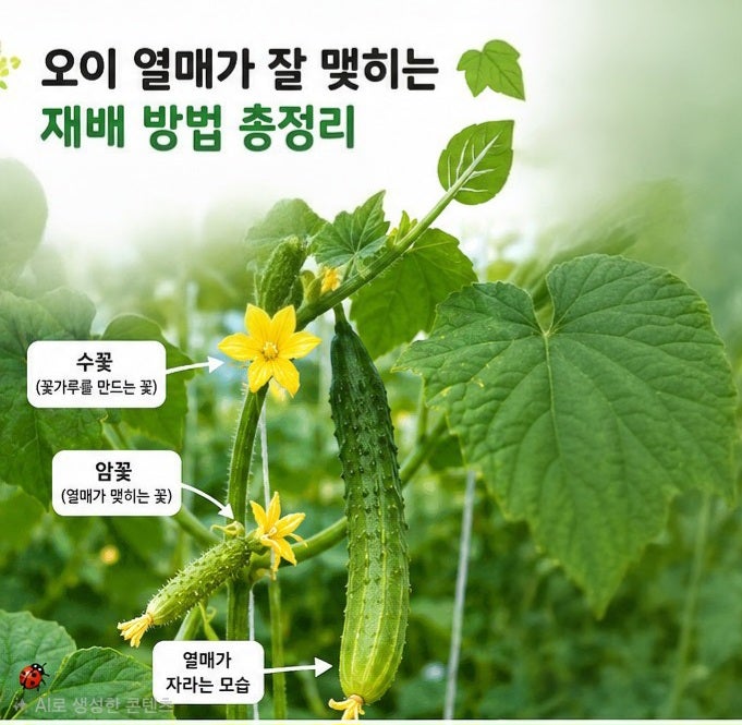 오이가 잘 안 열리는 이유? 오이 열매가 잘 맺히는 재배 방법 총정리