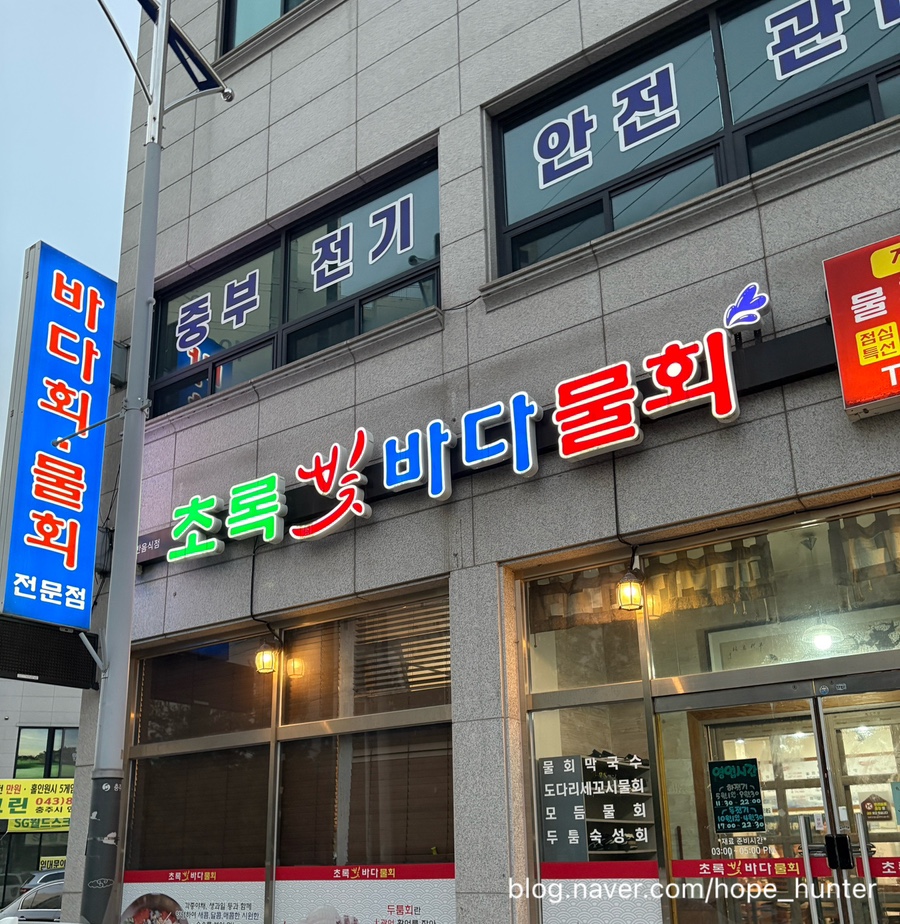 초록빛바다물회 사진 1