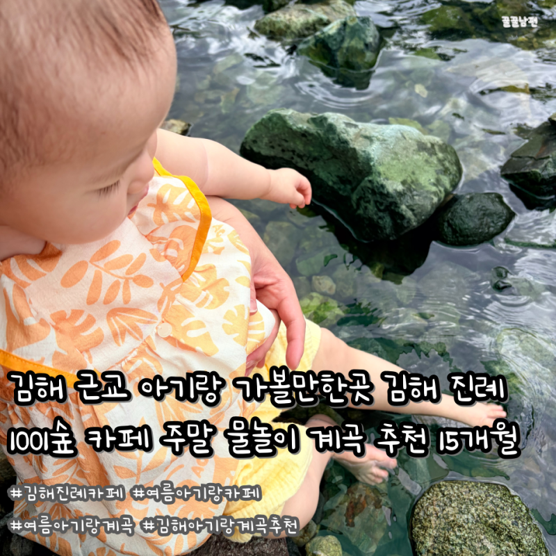 김해 근교 아기랑 가볼만한곳 김해 진례 1001숲 카페 주말 물놀이 계곡 추천 15개월 아기랑