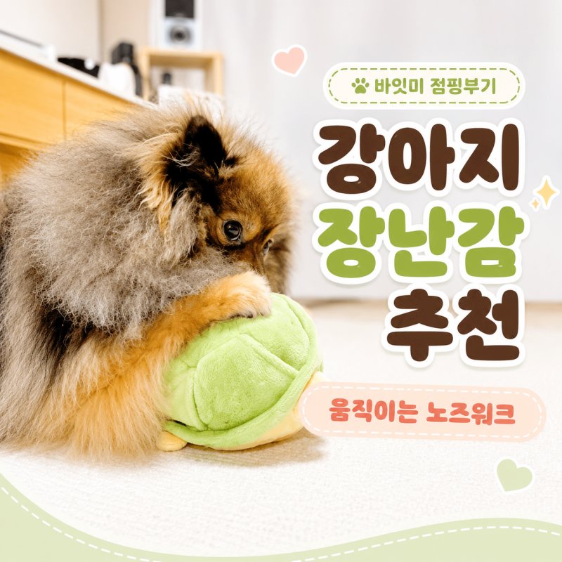 강아지 장난감 추천 노즈워크까지 되는 바잇미 점핑부기 플레이볼