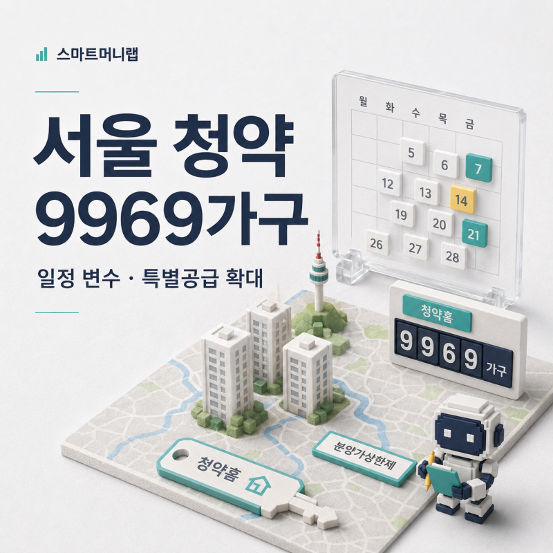 2026년 서울 분양 물량 9969가구, 특별공급 확대, 청약 일정 변수 정리