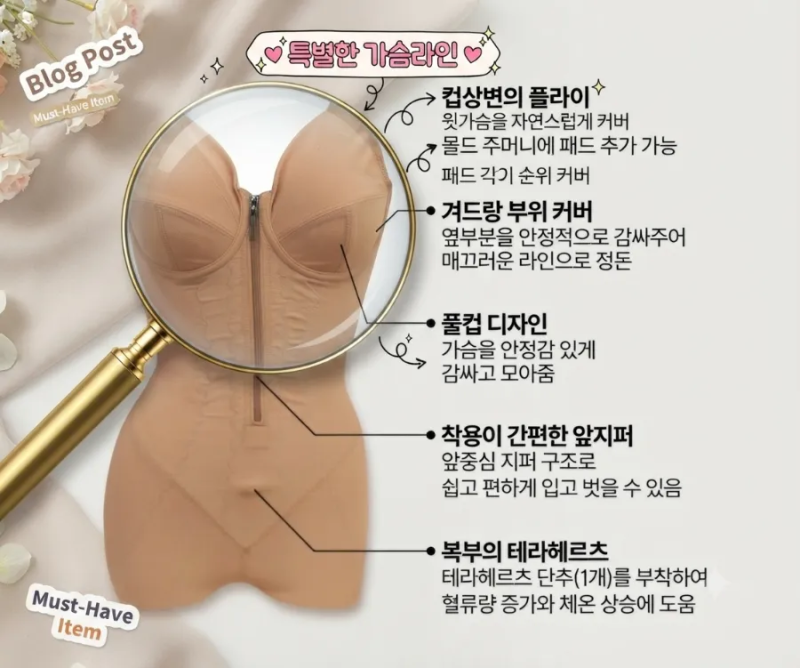 중년여성 올인원 큰 가슴 보정 울퉁불퉁한 허리살 똥배정리 까지 청주,대전,천안 속옷