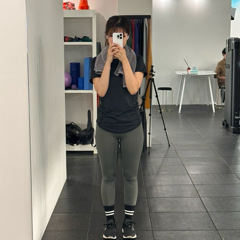 여자 운동복 추천 루나인 에어로핏 필라테스 요가 반팔티 레깅스 후기