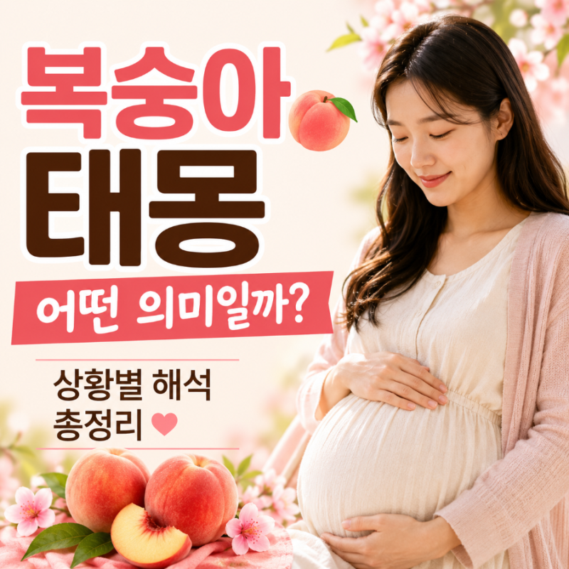 복숭아 태몽, 아들 딸과 관련 있을까?