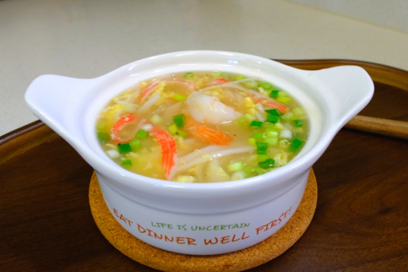 맛살 하나로 이 맛? 아이도 한그릇 뚝딱하는 게살스프 레시피