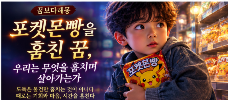 [꿈보다해몽] 포켓몬빵을 훔친 꿈, 우리는 무엇을 훔치며 살아가는가