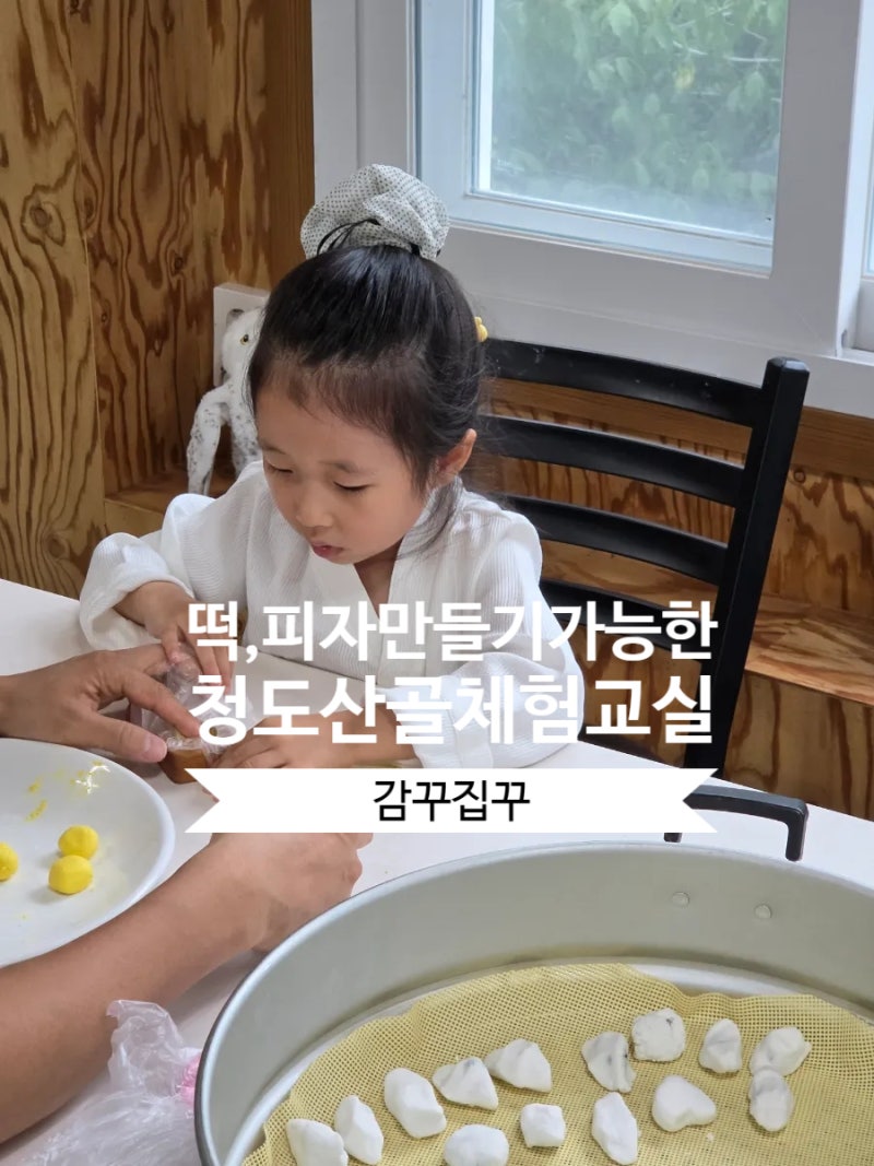대구근교 아이랑 가볼만한곳 청도산골체험교실 떡만들기 경험 가능한 키즈놀이터