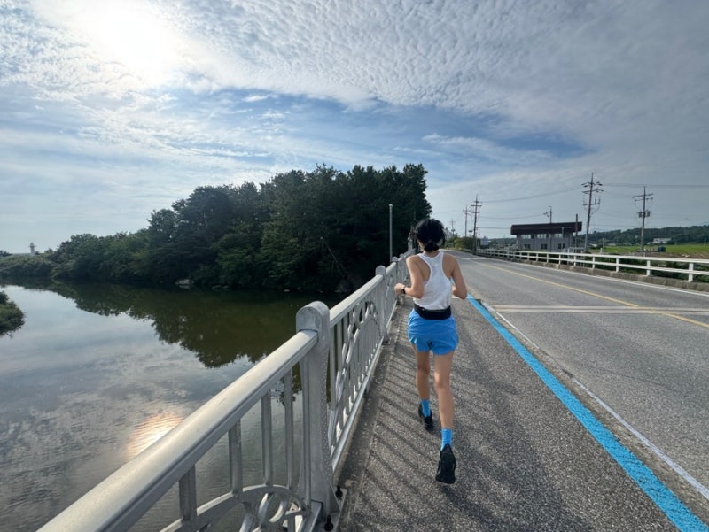 강릉 짬뽕 순두부 Run ♀️ 러닝 연곡해변에서 경포해변 11km