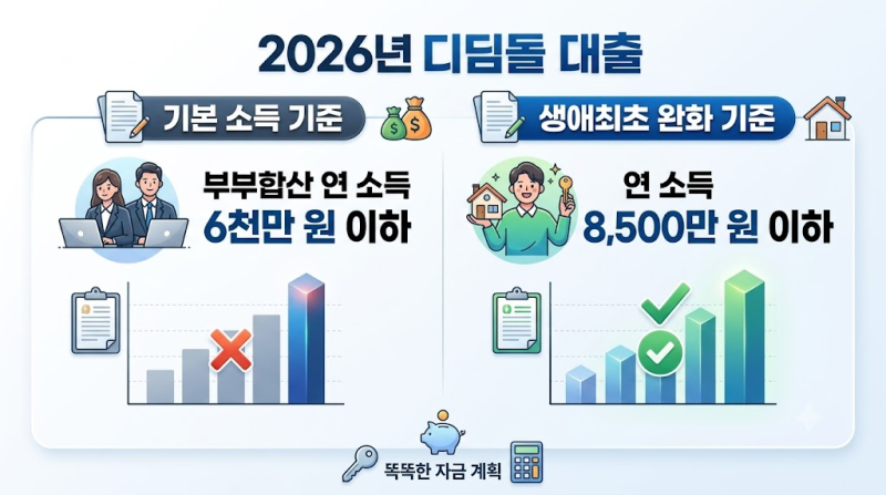 2026년 디딤돌 대출 생애최초 미혼 1인 가구 자격 조건과 한도 늘리는 현실 ....