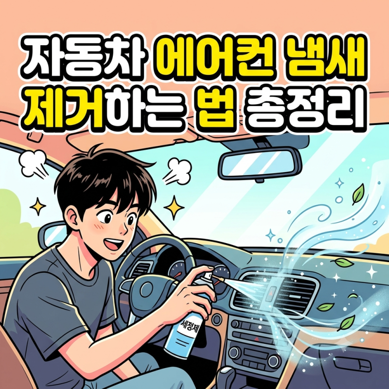 자동차 에어컨 냄새 제거하는 법 총정리