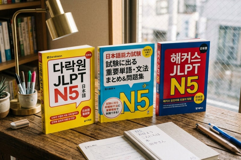 JLPT N5 다락원 해커스 시원스쿨 교재 추천 및 합격 후기