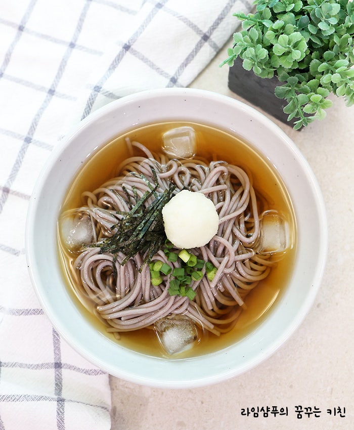 메밀소바 만들기 냉모밀 육수 메밀국수 레시피