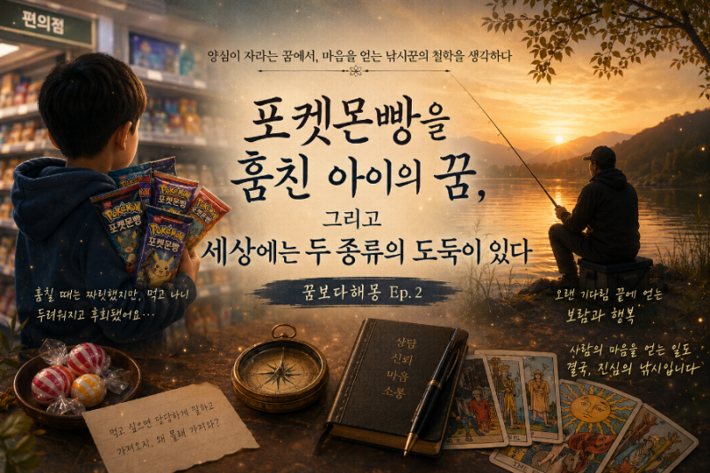 꿈보다해몽-포켓몬빵을 훔친 아이의 꿈, 그리고 세상에는 두 종류의 도둑이 있다