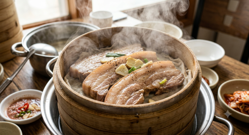 보쌈 수육 맛있게 삶는 법, 물에 삶지 마세요!