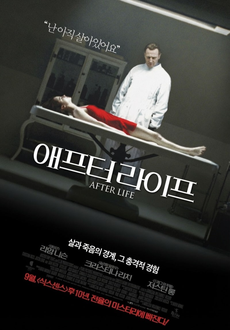 미스터리 영화 '애프터 라이프' 상세 줄거리 결말 후기 해석 정보 | 죽었다는 남자와 자신이 ....