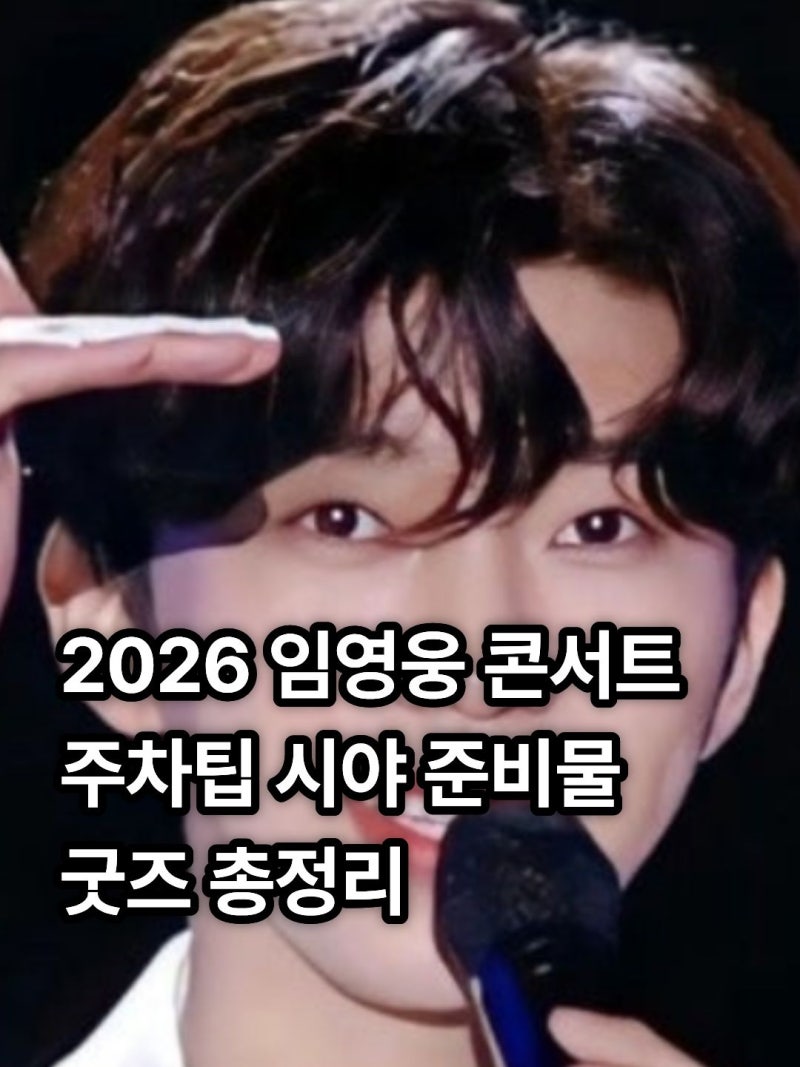 임영웅 콘서트 굿즈 고양종합운동장 시야 주차 팁 준비물 총정리 (+방석 따로 챙기기)