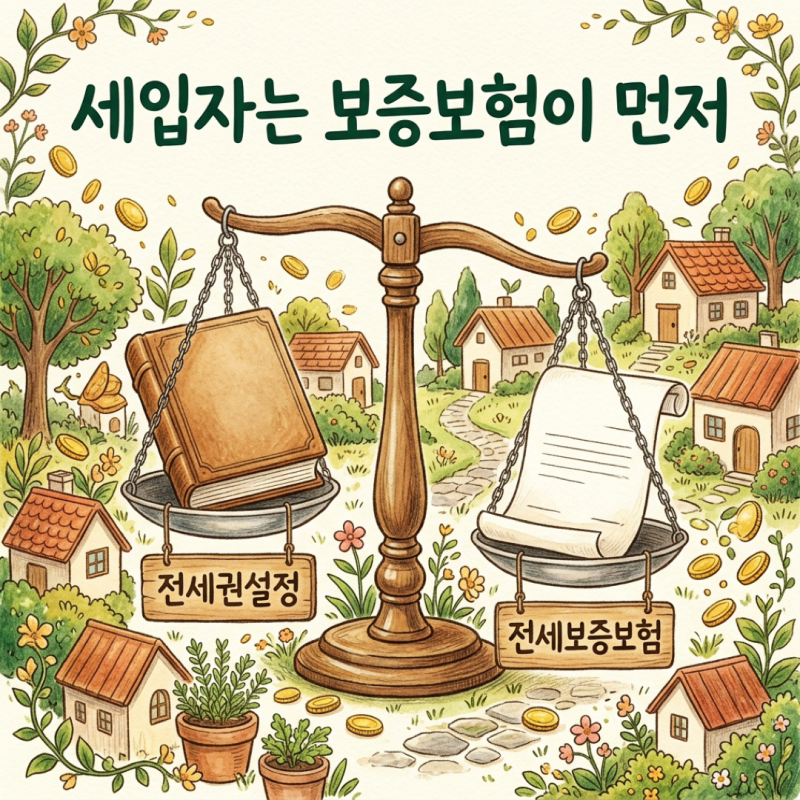 전세권설정 전세보증보험 차이, 세입자라면 보증보험이 먼저입니다