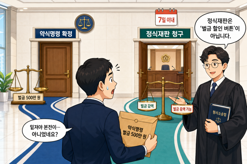 [형사] 벌금 500만 원 약식명령, 정식재판을 청구해야 할까? 오히려 벌금이 늘 수도 있습니다