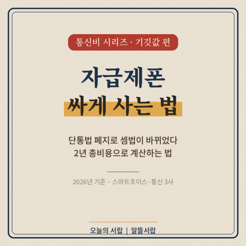 자급제폰 싸게 사는 법 총정리 | 단통법 폐지 후 달라진 셈법