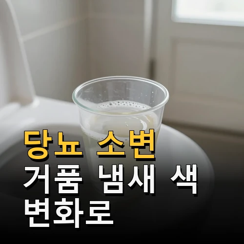 당뇨 소변 거품 냄새 색 변화로 보는 신호와 검사 관리