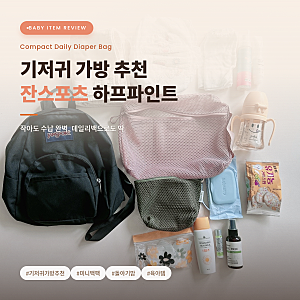 기저귀 가방 추천_잔스포츠 하프파인트 미니백팩 내돈내산 후기