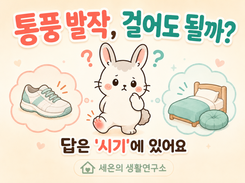 통풍 발작 걷기, 지금 걸어도 될까요? 시기별 정리