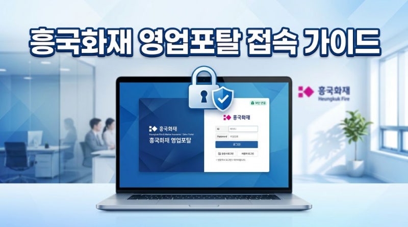 흥국화재 영업포탈 로그인과 이용 방법