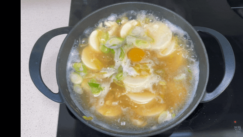 맑은 순두부찌개 레시피, 초간단 아침 국