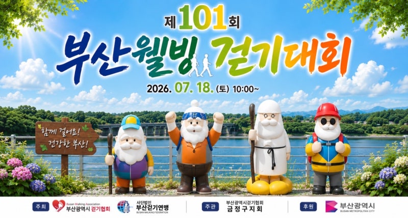 부산걷기협회 2026년 부산웰빙걷기대회 일정표