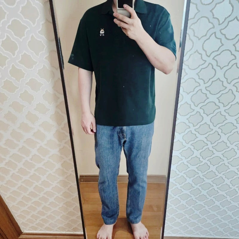 리바이스 505 패션 코디 스타일 6탄 초록색 카라티가 어렵다고 생각하지마세요 청바지 하나로....