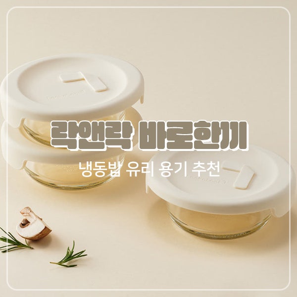 냉동밥 유리 용기 추천 락앤락 리뉴얼 바로한끼 유리 밥용기 250ml