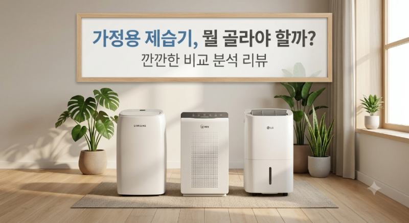 가정용 제습기 3대 브랜드별 장단점 및 실사용 후기, 소음,가격 총정리 (삼성, 위닉스,LG)-광고