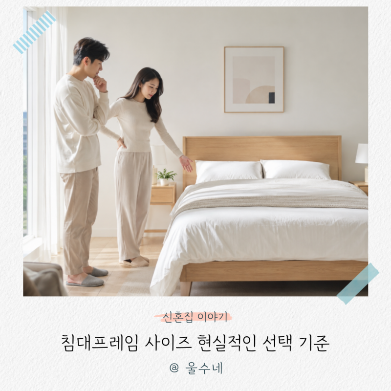 “둘이 자는데 퀸이면 될까?” 침대프레임 사이즈 현실적인 선택 기준