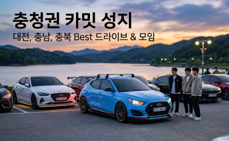 [충청권 카밋 성지] 대전·충남·충북 자동차 모임 장소 및 드라이브 코스 추천 총정리