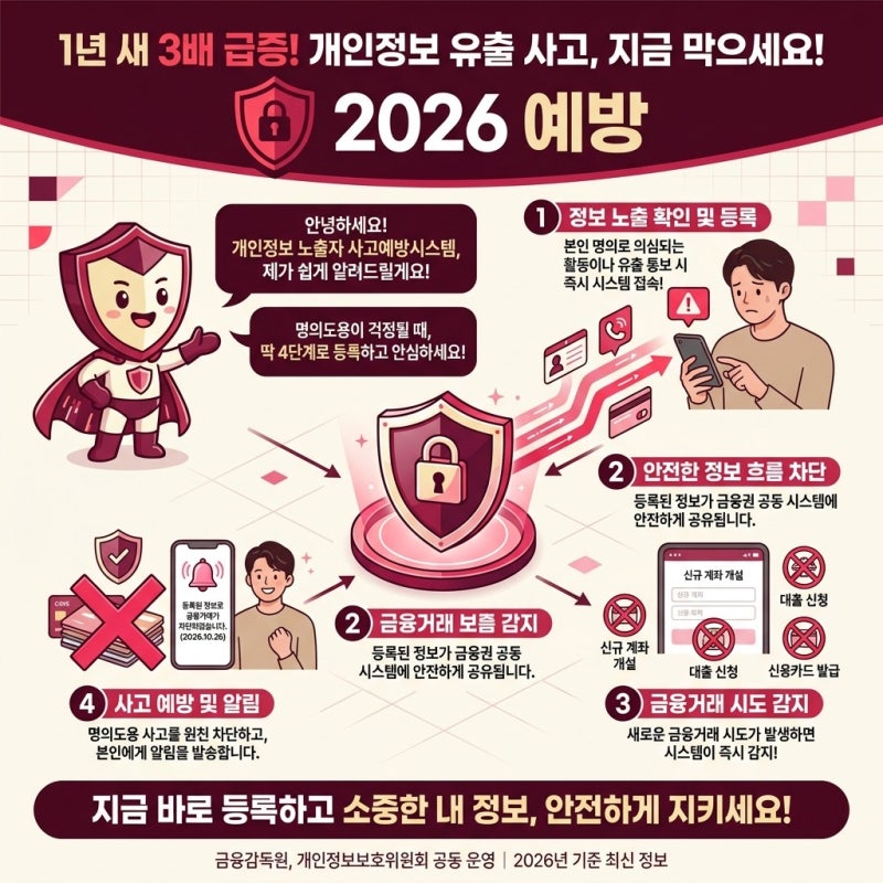 개인정보 노출자 사고예방시스템 명의도용이 걱정될 때 등록하는 방법, 직접 해보니 생각과 ....