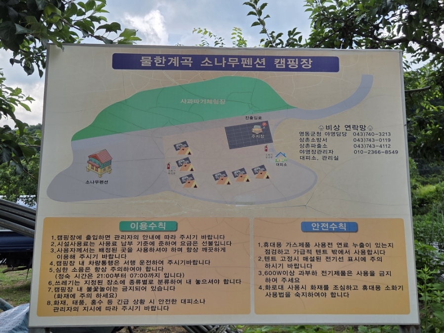 물한계곡 소나무펜션캠핑장 사진 4